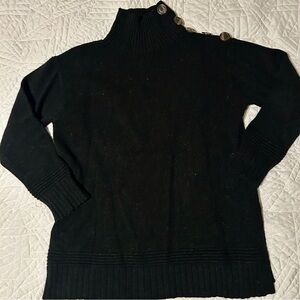 Anthropologie Margarita Tunic Sweater With Shoulder Buttons